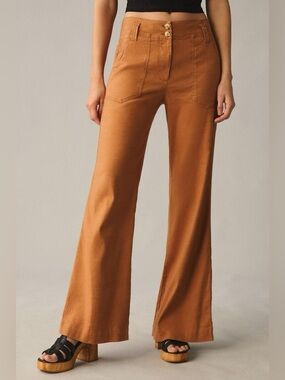 Anthropologie The Naomi Wide-Leg Flare
Pants by Maeve , sz : 00